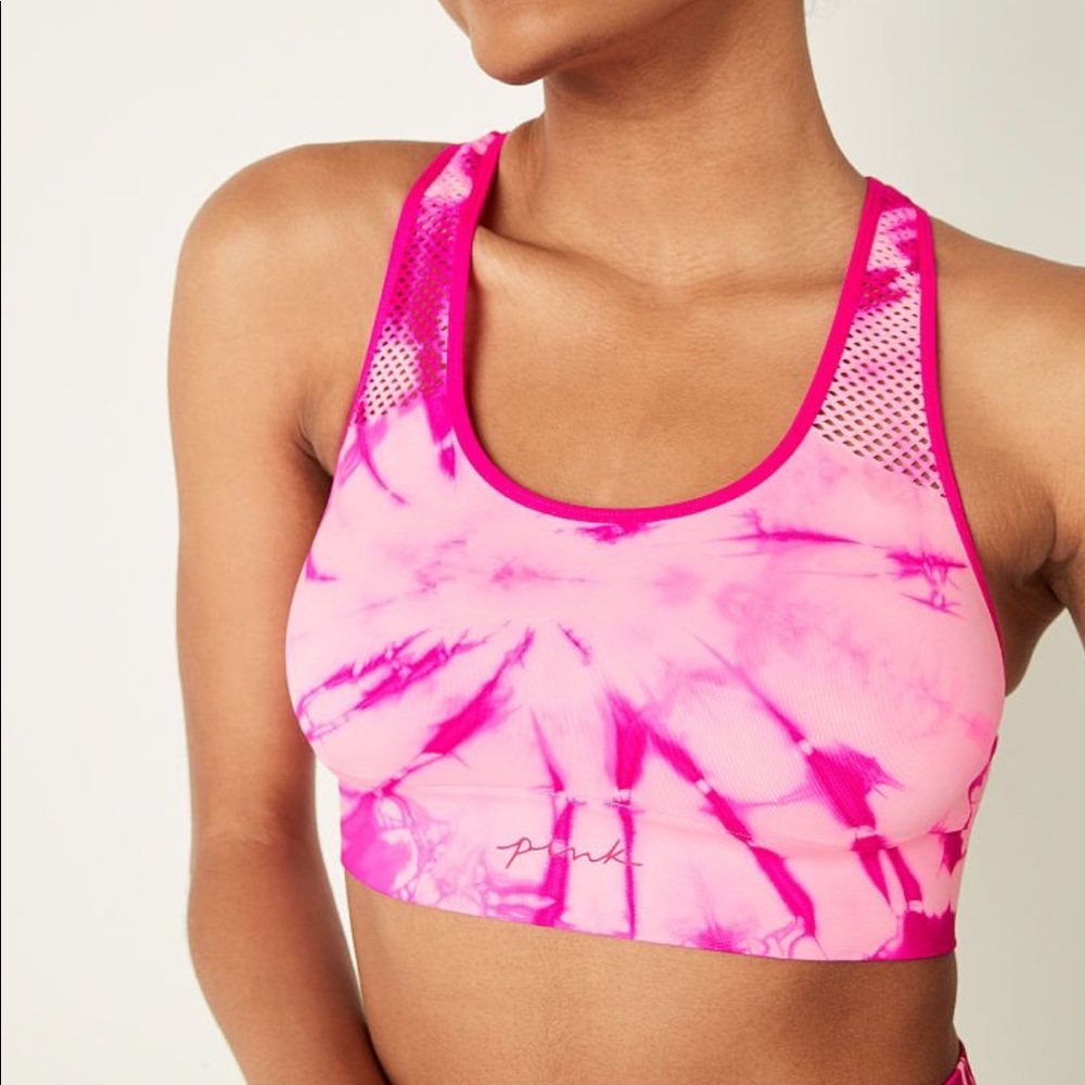 PINK SPORTS BRA - Picture 1 of 10